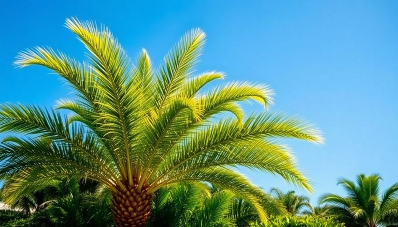 Discover the Allure of the Canary Palm: A Tropical Oasis for Your Outdoor Space