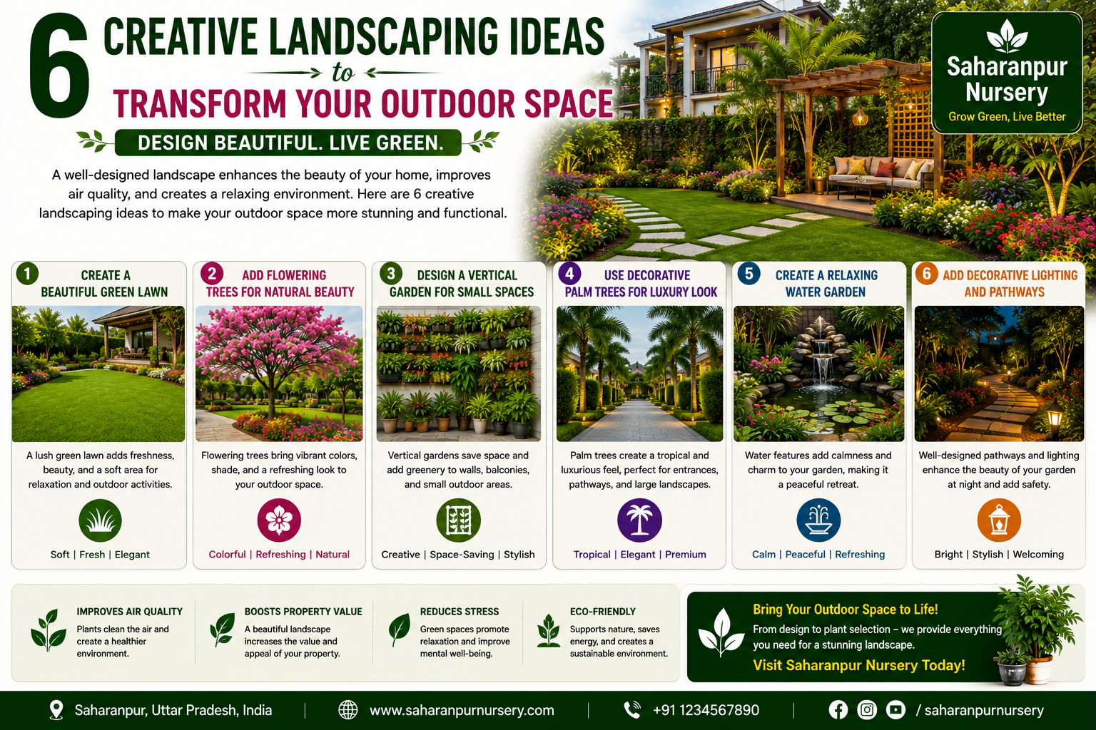 6 Creative Landscaping Ideas to Transform Your Outdoor Space (2026 Guide)