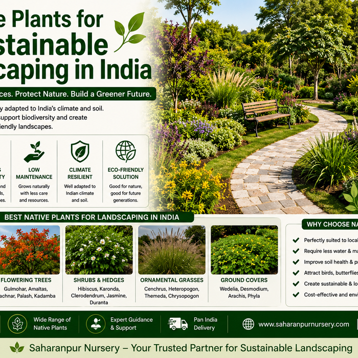 Best Native Plants for Sustainable Landscaping in India (2026 Guide) | Saharanpur Nursery