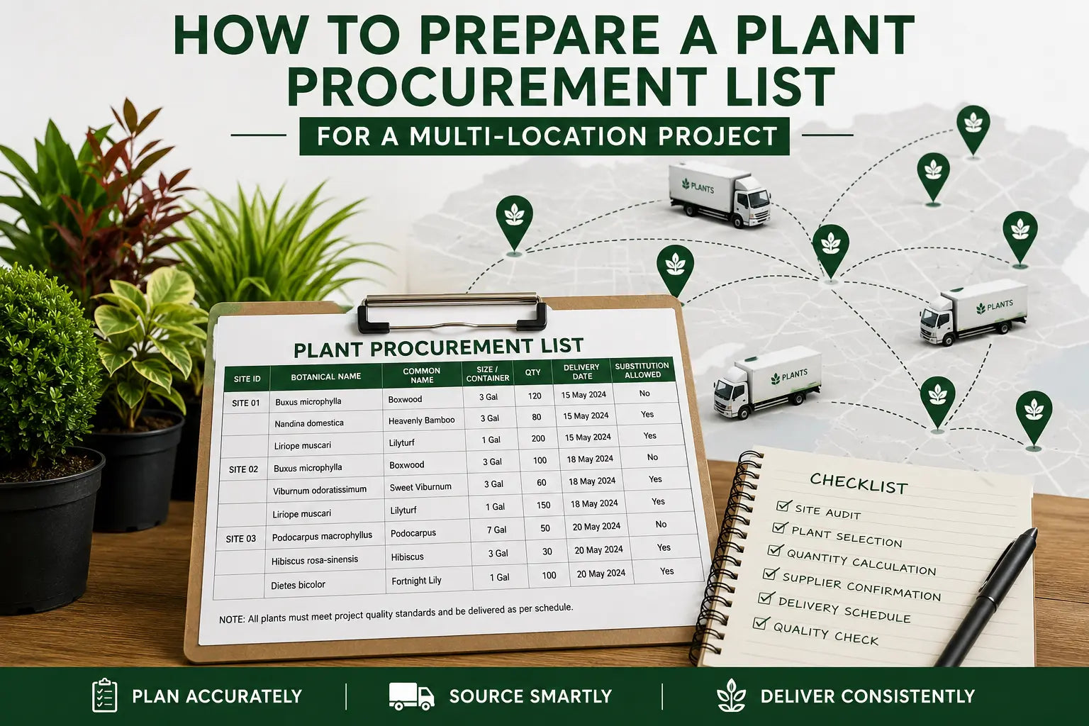 How to Prepare a Plant Procurement List
