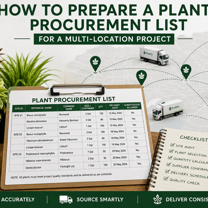 How to Prepare a Plant Procurement List