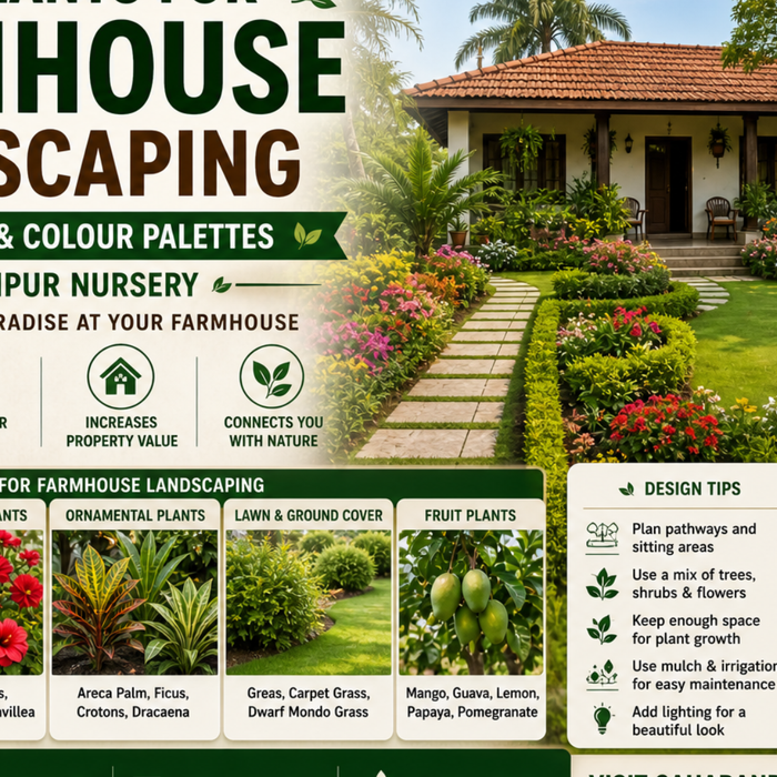 Best Plants for Farmhouse Landscaping | Design Tips &amp; Colour Palettes | Saharanpur Nursery (2026 Guide)