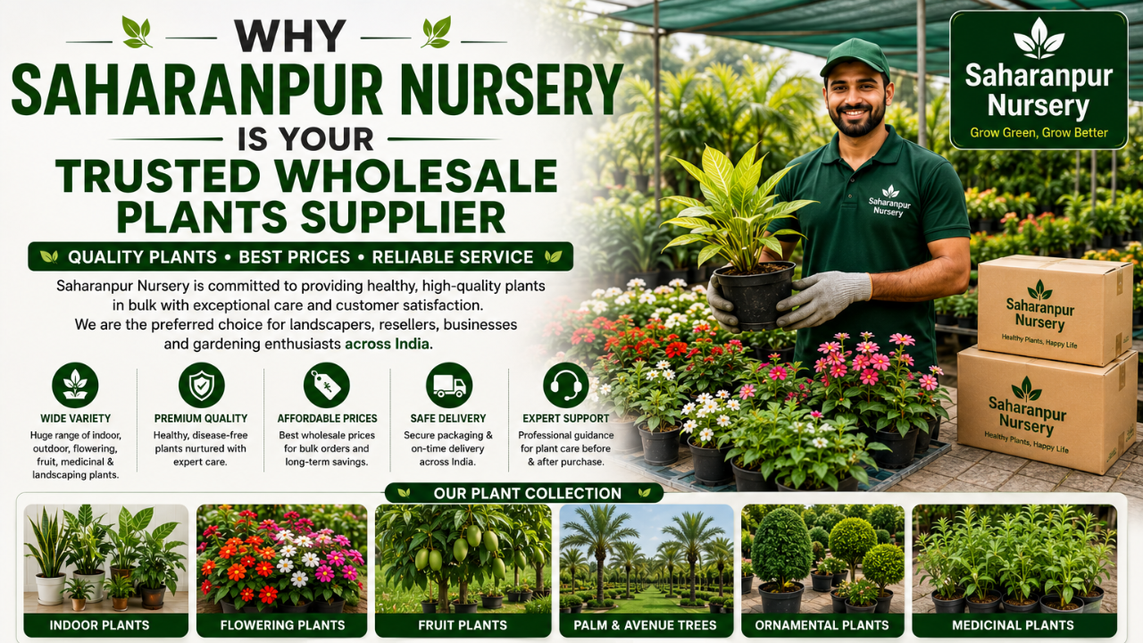 Why Saharanpur Nursery Is Your Trusted Wholesale Plants Supplier (2026 Guide)
