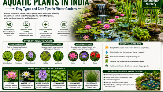 Aquatic Plants in India – Easy Types and Care Tips for Water Gardens (2026 Guide)