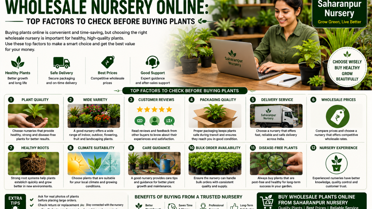 How to Find the Best Wholesale Nursery Online: Top Factors to Check Before Buying Plants (2026 Guide)