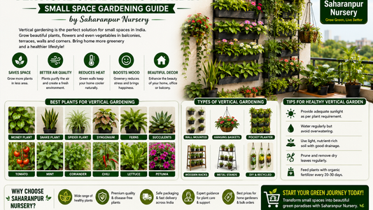 Vertical Gardening in India | Small Space Gardening Guide by Saharanpur Nursery (2026 Guide)