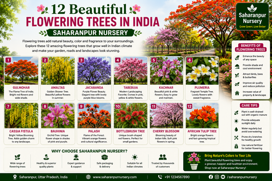 12 Beautiful Flowering Trees in India | Saharanpur Nursery (2026 Guide)
