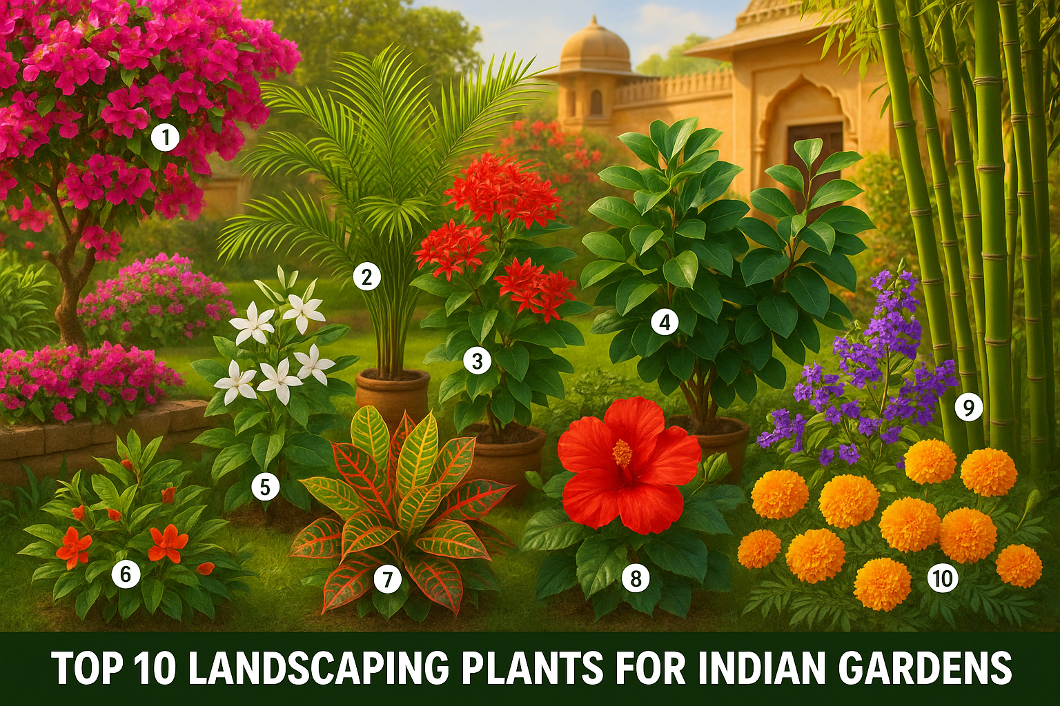 Top 10 Landscaping Plants in India for a Beautiful & Low-Maintenance Garden