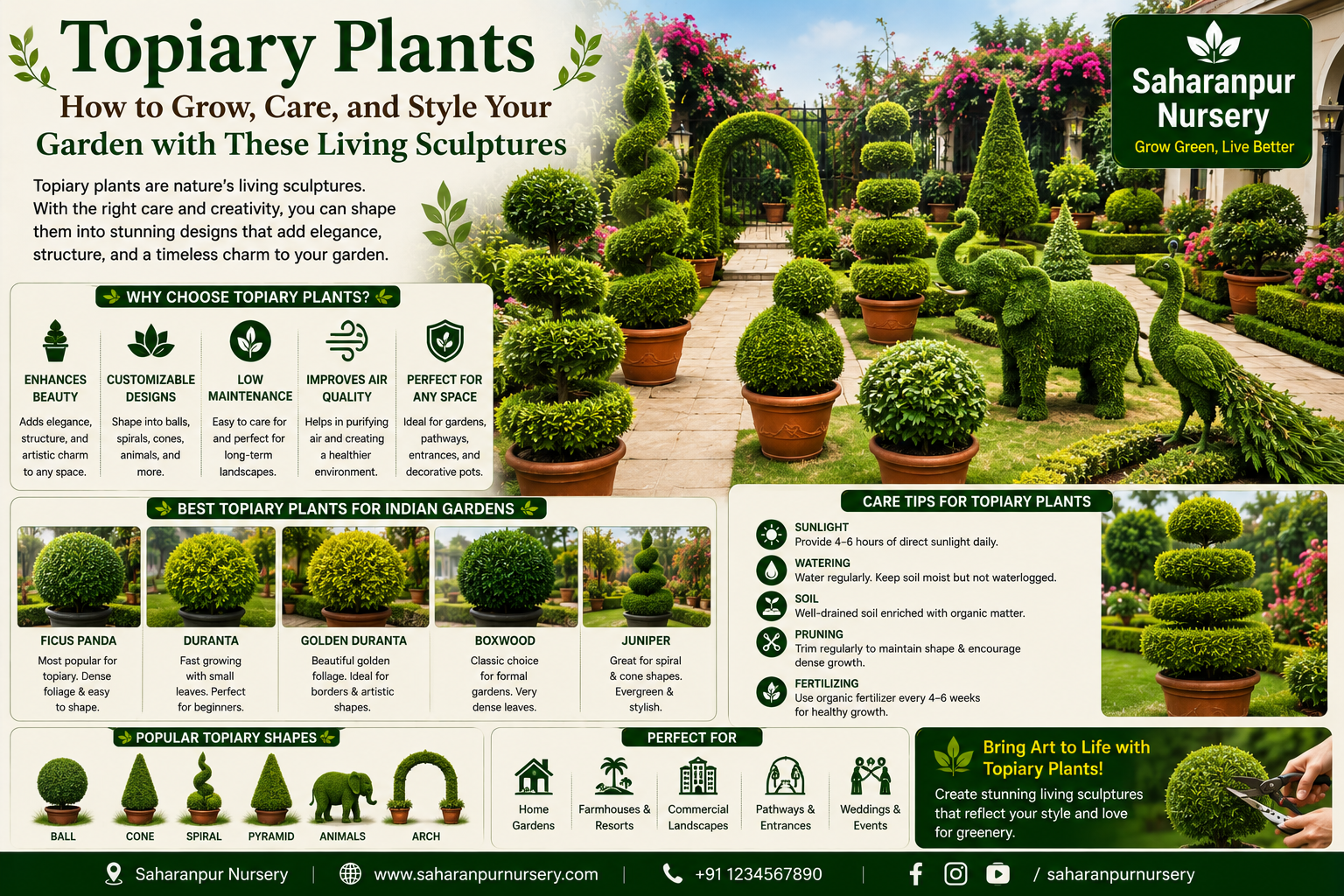 Topiary Plants | How to Grow, Care, and Style Your Garden with These Living Sculptures (2026 Guide)