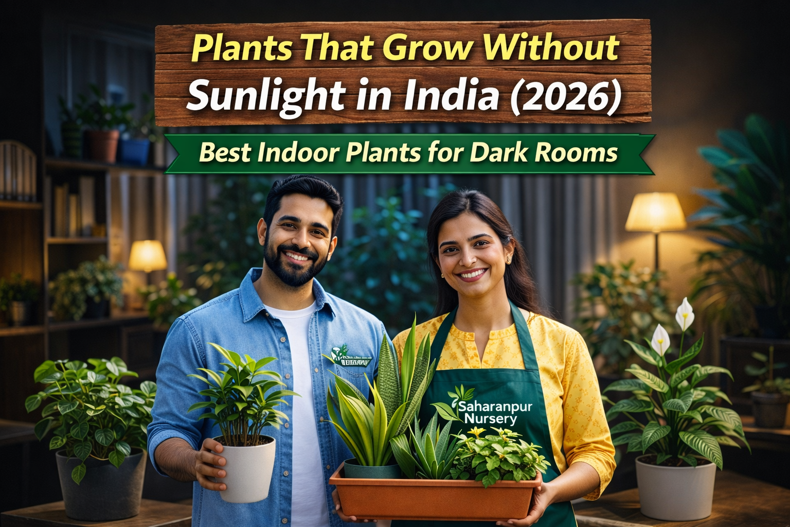 Plants That Grow Without Sunlight in India (2026) – Best Indoor Plants for Dark Rooms