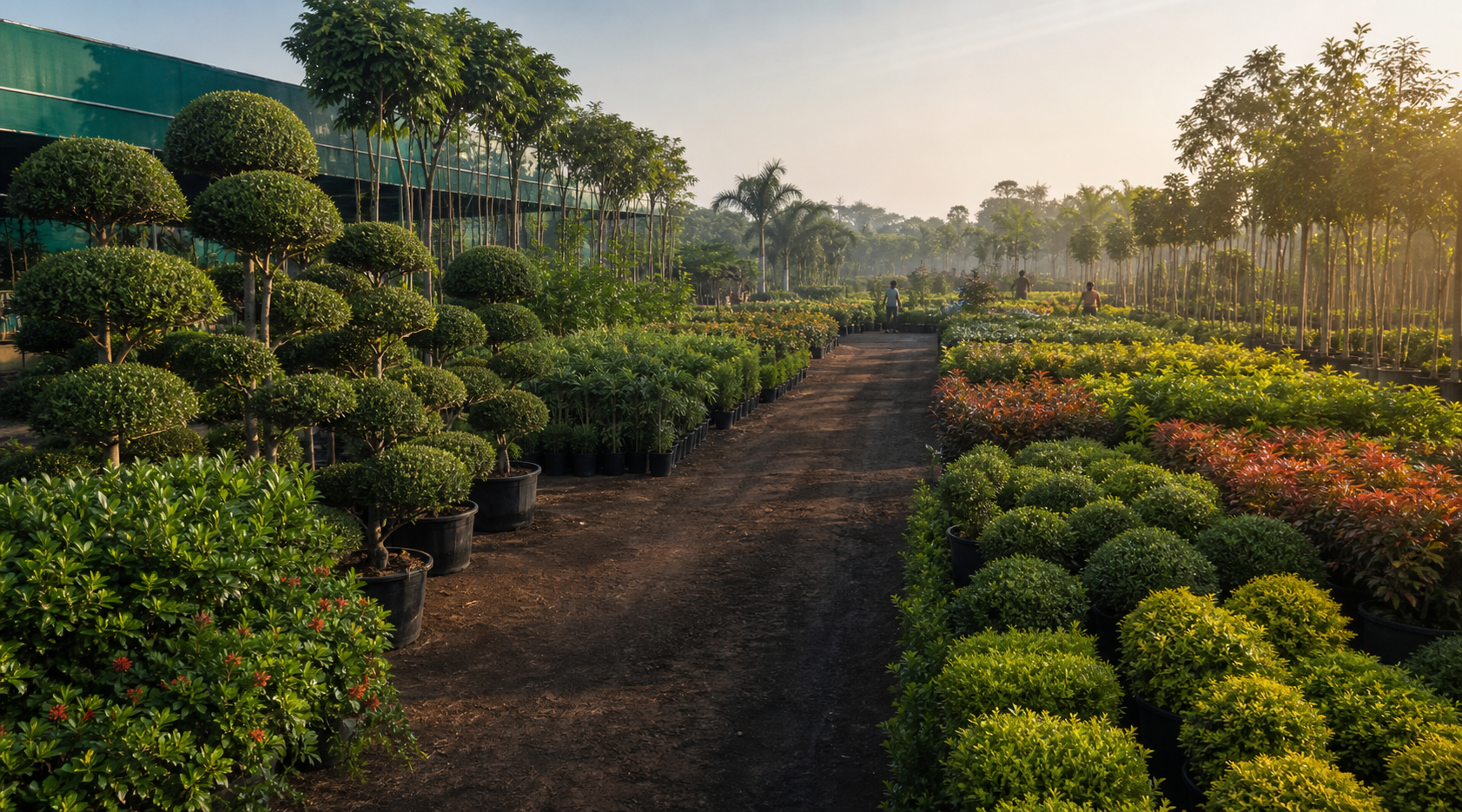 Wholesale landscaping plants at Saharanpur Nursery